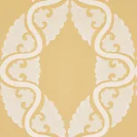 SILJAN Fabric – YELLOW | Schumacher | Wallpaper Twins SILJAN fabric YELLOW color by Schumacher