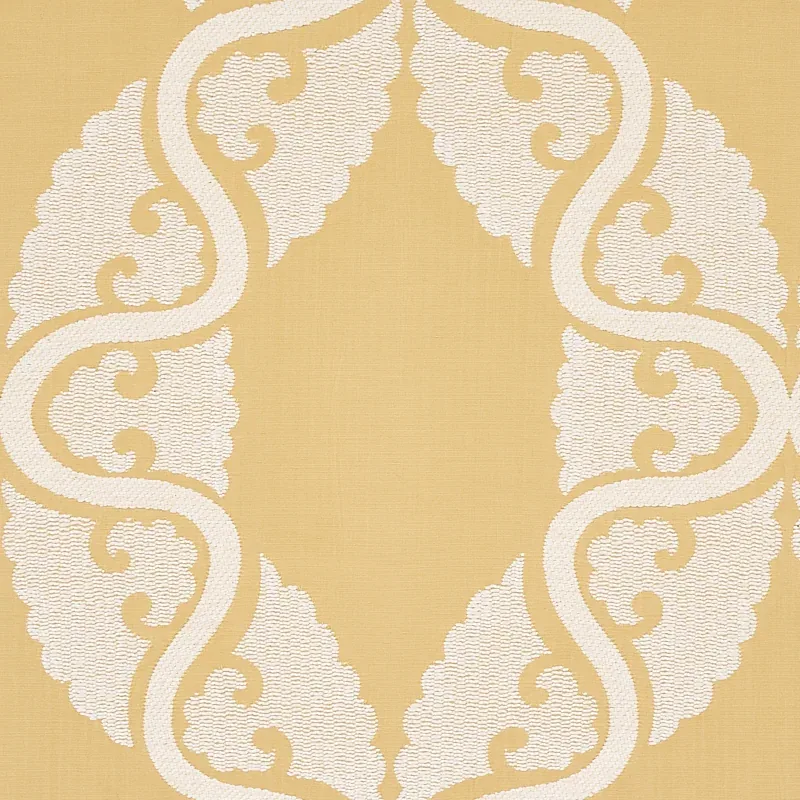 SILJAN Fabric – YELLOW | Schumacher | Wallpaper Twins SILJAN fabric YELLOW color by Schumacher