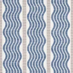 SINA STRIPE fabric BLUE color by Schumacher