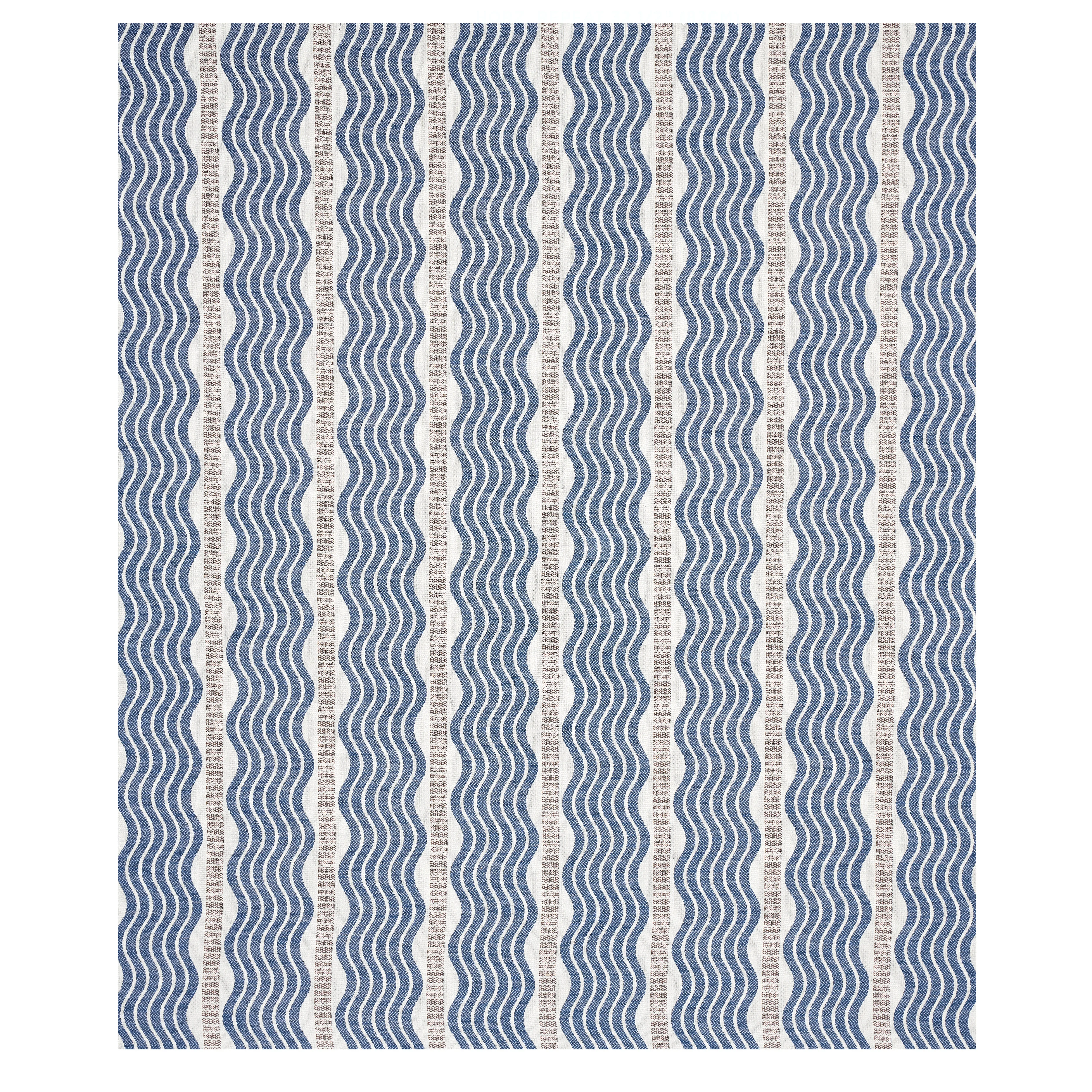 SINA STRIPE fabric BLUE color by Schumacher