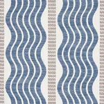SINA STRIPE fabric BLUE color by Schumacher