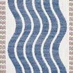 SINA STRIPE fabric BLUE color by Schumacher