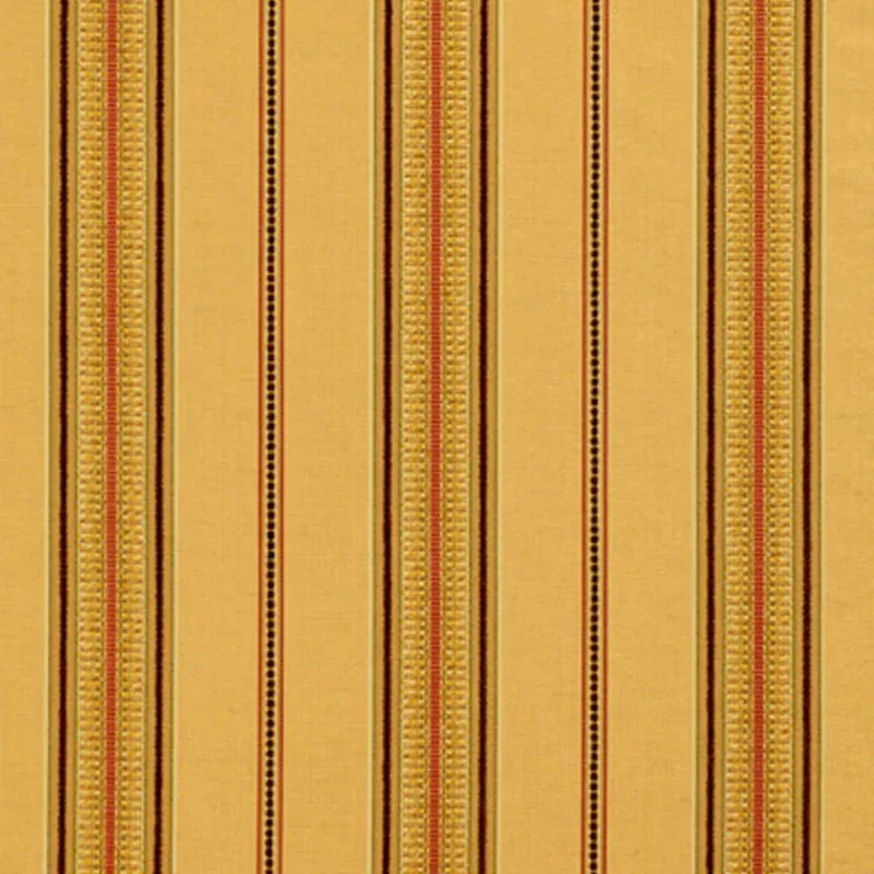 SINCLAIR CHENILLE STRIPE fabric CAMEL color by Schumacher