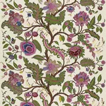 SINHALA LINEN PRINT Fabric – JEWEL | Schumacher | Wallpaper SINHALA LINEN PRINT fabric JEWEL color by Schumacher