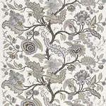SINHALA LINEN PRINT fabric STONE color by Schumacher