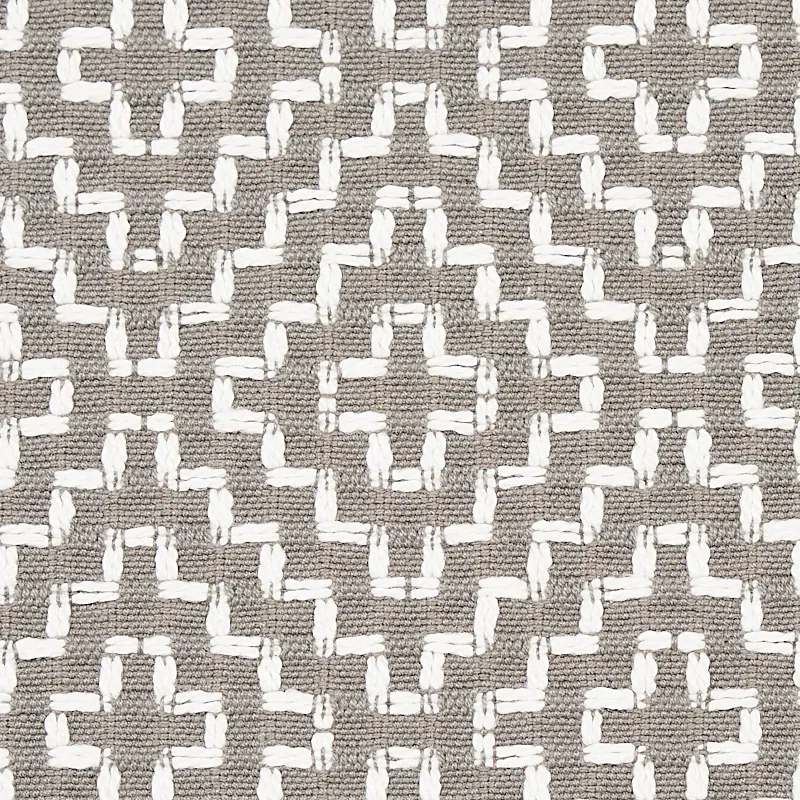 SOHO WEAVE Fabric – GREY | Schumacher | Wallpaper Twins SOHO WEAVE fabric GREY color by Schumacher