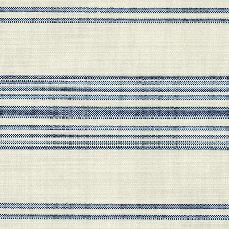 SOLANA STRIPE INDOOR/OUTDOOR fabric NAVY color by Schumacher