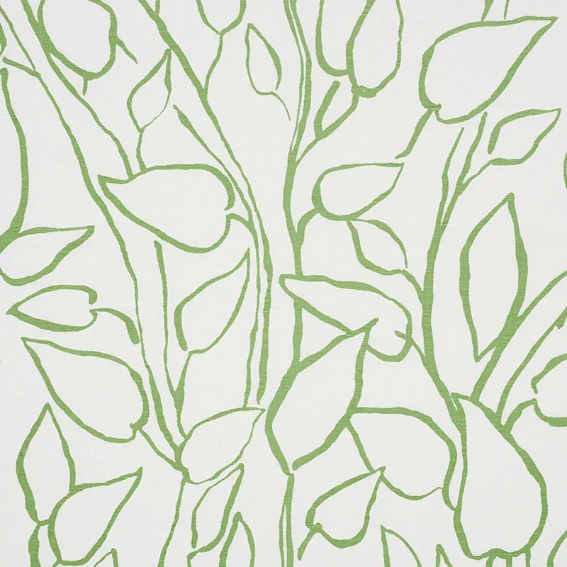 SOLANDRA VINE fabric LEAF color by Schumacher
