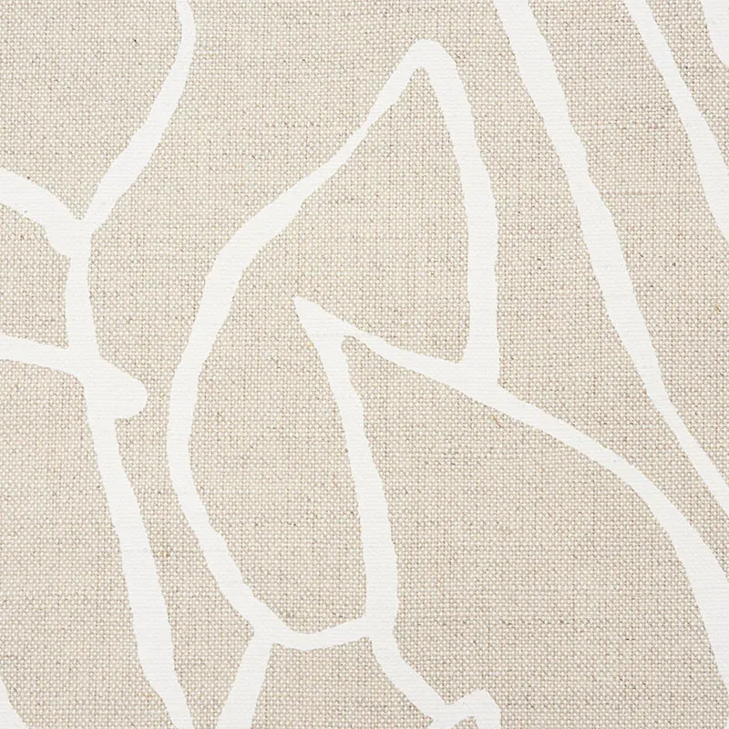 SOLANDRA VINE fabric NATURAL color by Schumacher