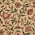 Somerset Crewel Fabric – RED/GREEN | Schumacher | Wallpaper Somerset Crewel fabric RED/GREEN color by Schumacher