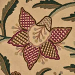 Somerset Crewel Fabric – RED/GREEN | Schumacher | Wallpaper Somerset Crewel fabric RED/GREEN color by Schumacher