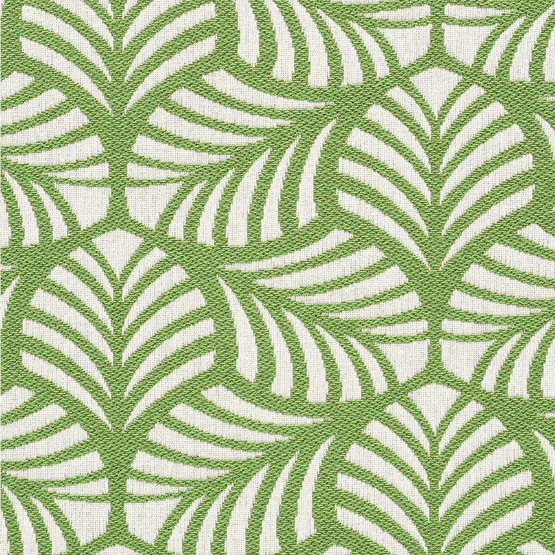 SONIA II INDOOR/OUTDOOR Fabric – GREEN | Schumacher | Wallpa SONIA II INDOOR/OUTDOOR fabric GREEN color by Schumacher