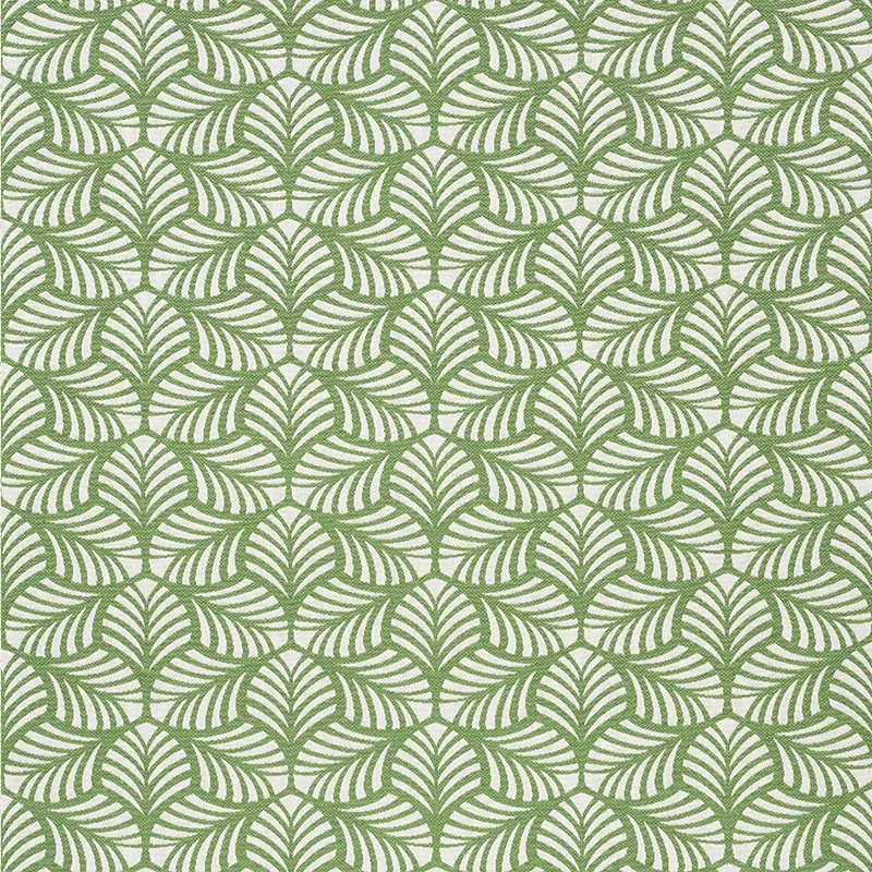 SONIA II INDOOR/OUTDOOR Fabric – GREEN | Schumacher | Wallpa SONIA II INDOOR/OUTDOOR fabric GREEN color by Schumacher