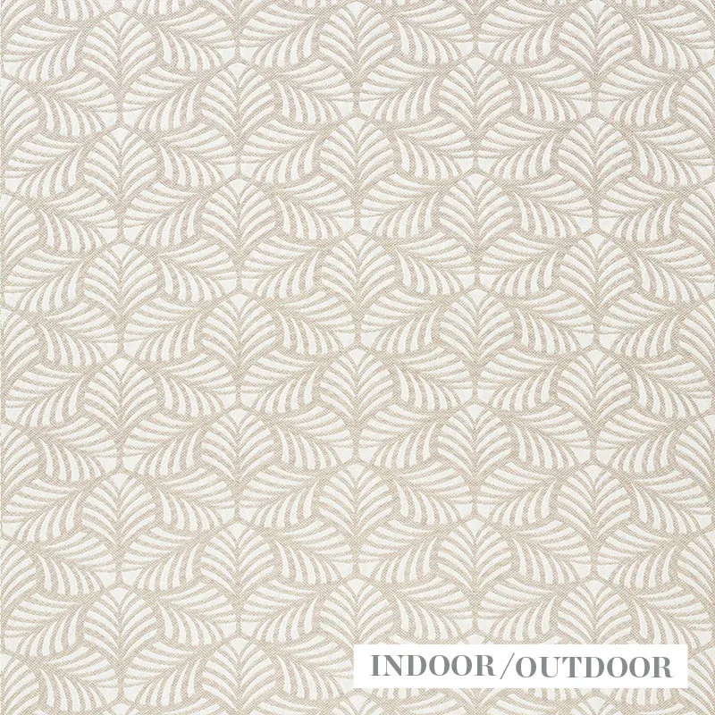 SONIA II INDOOR/OUTDOOR fabric NATURAL color by Schumacher