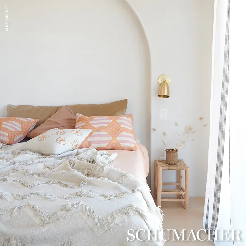 SONORA Fabric – IVORY | Schumacher | Wallpaper Twins SONORA fabric IVORY color by Schumacher