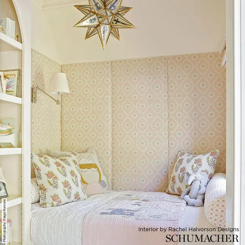 SOUNDESS fabric AQUA color by Schumacher