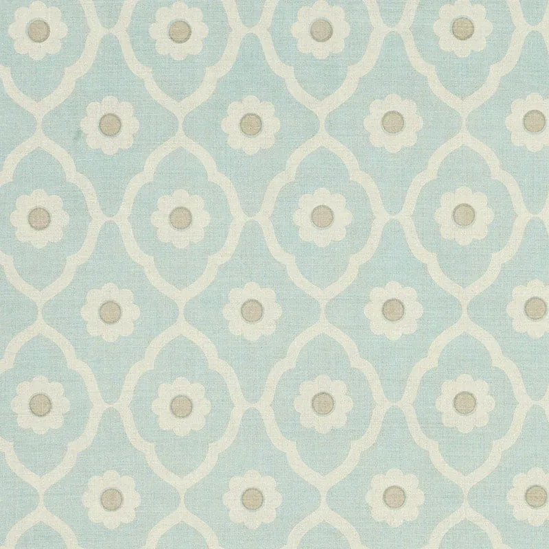 SOUNDESS fabric AQUA color by Schumacher