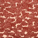 SOZAN VELVET fabric CINNABAR color by Schumacher