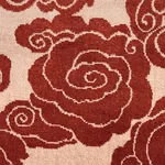 SOZAN VELVET fabric CINNABAR color by Schumacher