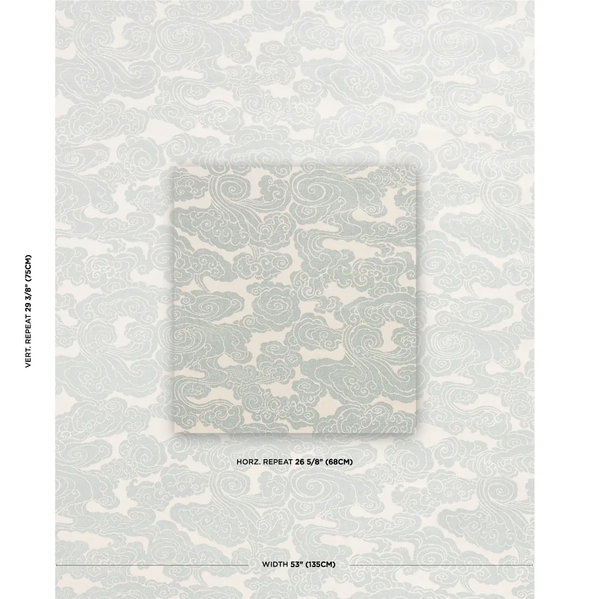 SOZAN VELVET Fabric – MIST | Schumacher | Wallpaper Twins SOZAN VELVET fabric MIST color by Schumacher