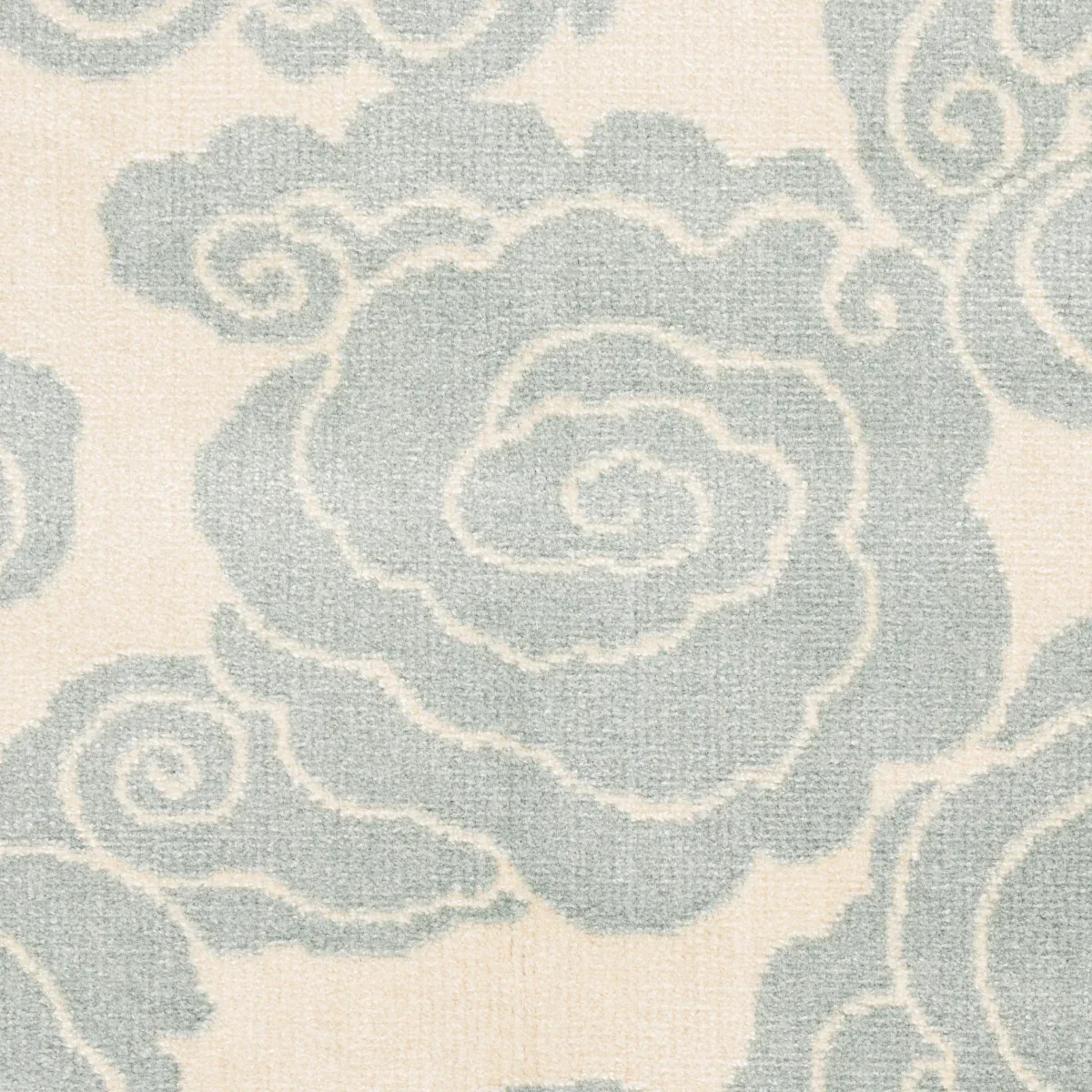 SOZAN VELVET Fabric – MIST | Schumacher | Wallpaper Twins SOZAN VELVET fabric MIST color by Schumacher