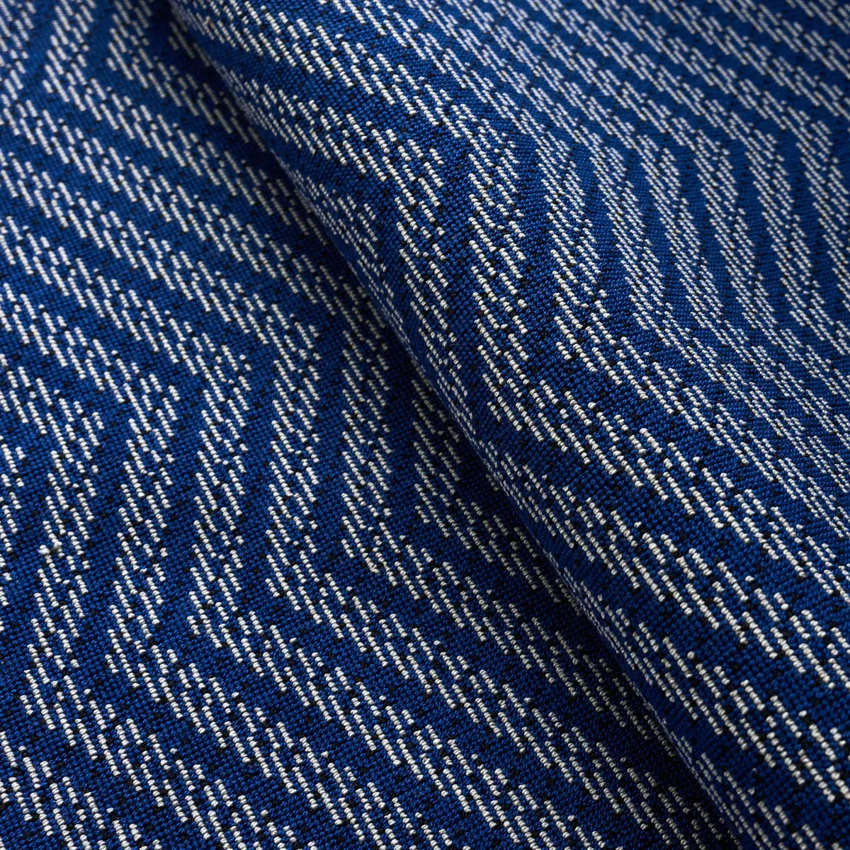 SPARRE ÉPINGLÉ fabric COBALT color by Schumacher