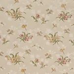 SPITALFIELDS BOUQUET fabric ALABASTER color by Schumacher