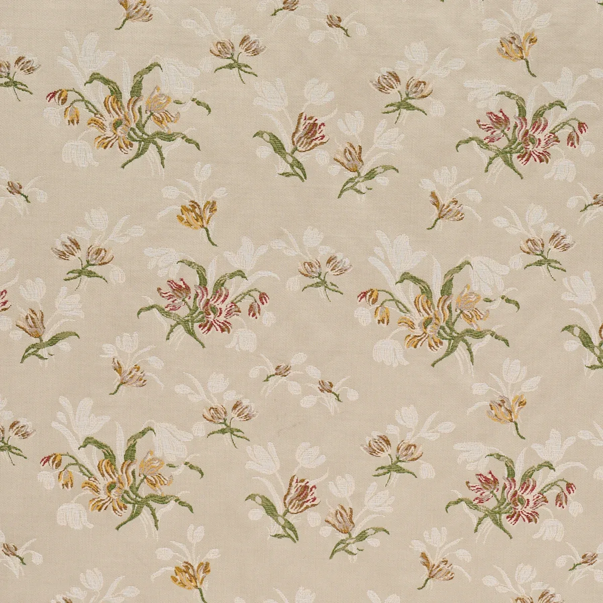 SPITALFIELDS BOUQUET fabric ALABASTER color by Schumacher
