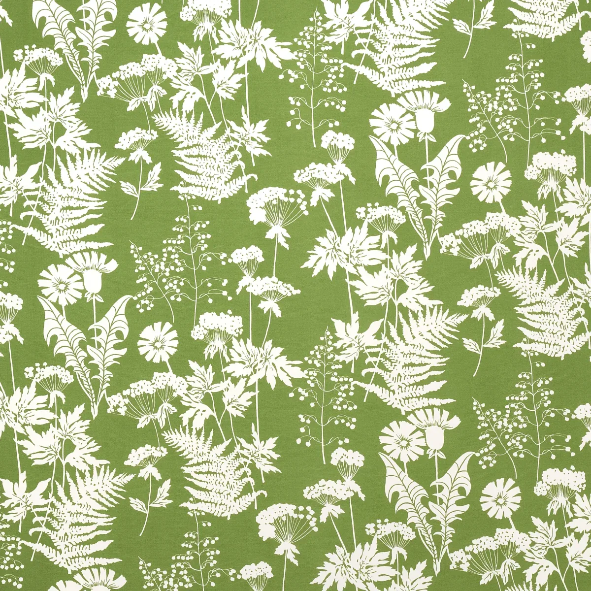 SPRING FLORAL INDOOR/OUTDOOR fabric GREEN color by Schumacher