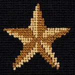 STAR ÉPINGLÉ fabric BLACK color by Schumacher