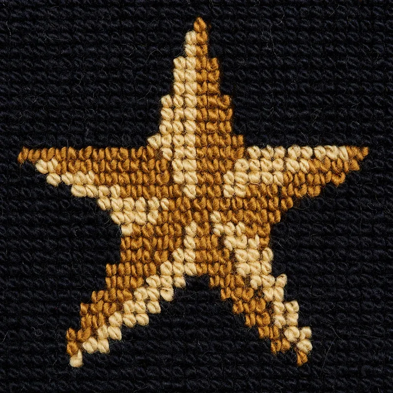 STAR ÉPINGLÉ fabric BLACK color by Schumacher