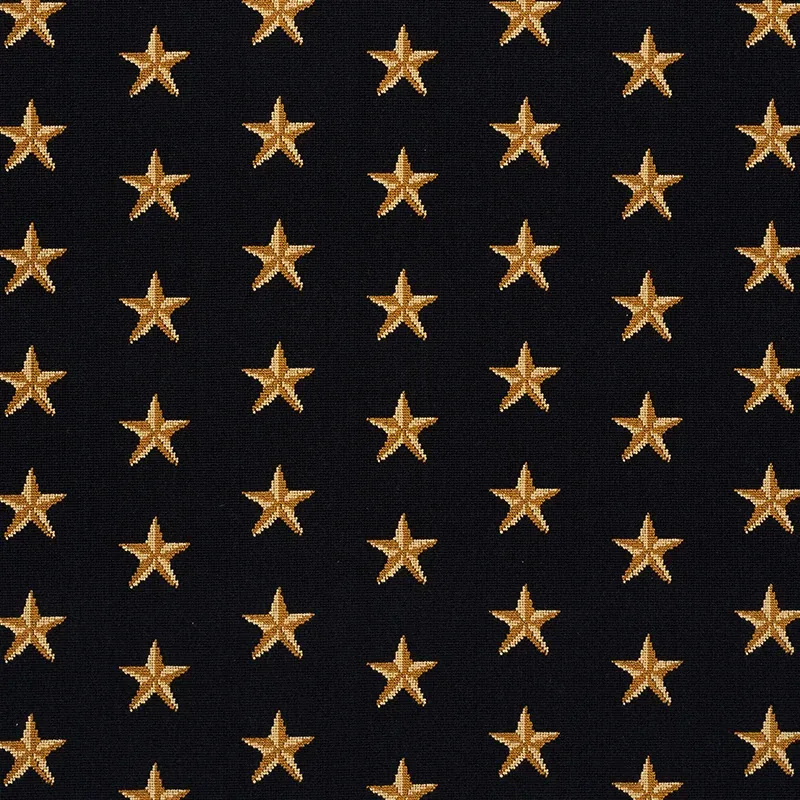 STAR ÉPINGLÉ fabric BLACK color by Schumacher