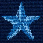 STAR ÉPINGLÉ Fabric – BLUE | Schumacher | Wallpaper Twins STAR ÉPINGLÉ fabric BLUE color by Schumacher