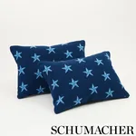 STAR ÉPINGLÉ Fabric – BLUE | Schumacher | Wallpaper Twins STAR ÉPINGLÉ fabric BLUE color by Schumacher