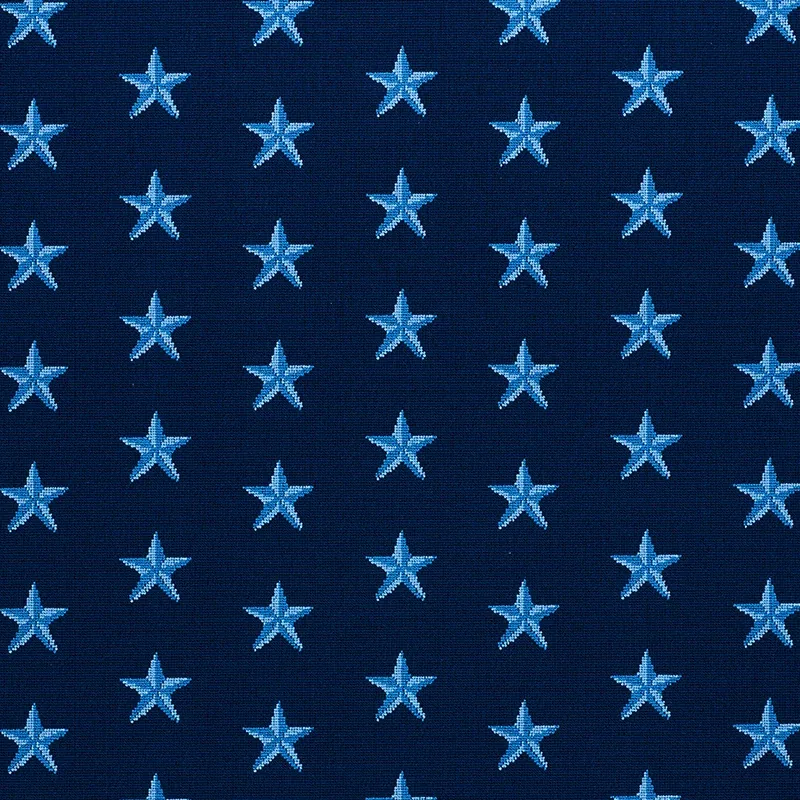 STAR ÉPINGLÉ fabric BLUE color by Schumacher