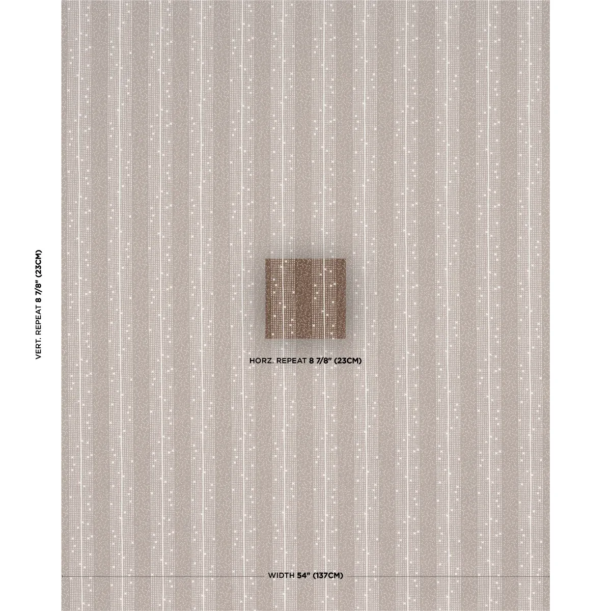 STELLA STRIPE Fabric – BROWN | Schumacher | Wallpaper Twins STELLA STRIPE fabric BROWN color by Schumacher