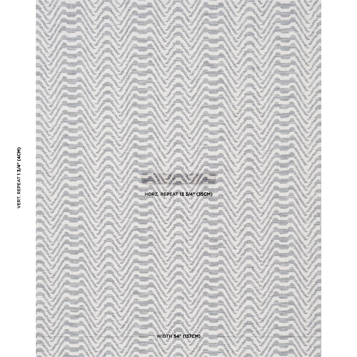 STEPPED CHEVRON Fabric – INDIGO | Schumacher | Wallpaper Twi STEPPED CHEVRON fabric INDIGO color by Schumacher