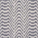 STEPPED CHEVRON Fabric – INDIGO | Schumacher | Wallpaper Twi STEPPED CHEVRON fabric INDIGO color by Schumacher