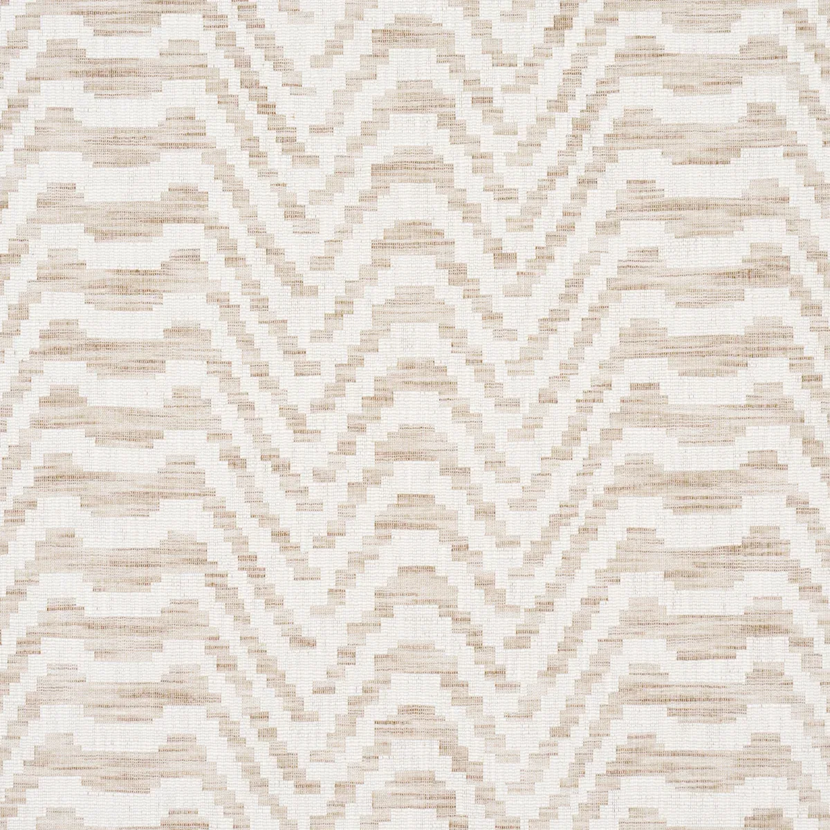STEPPED CHEVRON fabric LINEN color by Schumacher