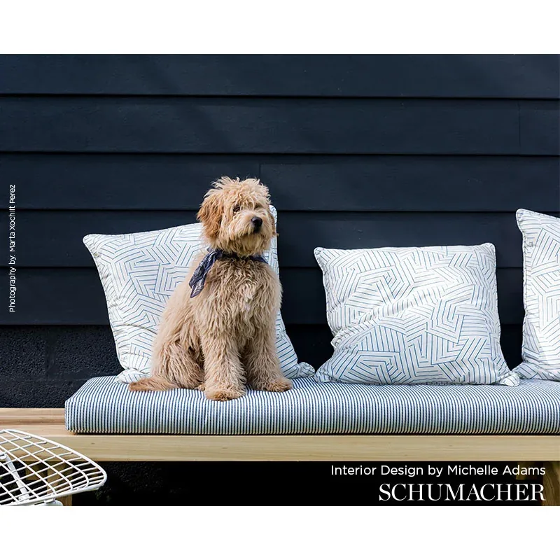 STITCHED STRIPE INDOOR/OUTDOOR fabric TAUPE color by Schumacher