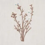 Stora Embroidery Fabric – IVORY | Schumacher | Wallpaper Twi Stora Embroidery fabric IVORY color by Schumacher