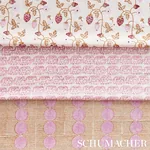 Strawberry Hand Block Print Fabric – COPPER | Schumacher | W Strawberry Hand Block Print fabric COPPER color by Schumacher