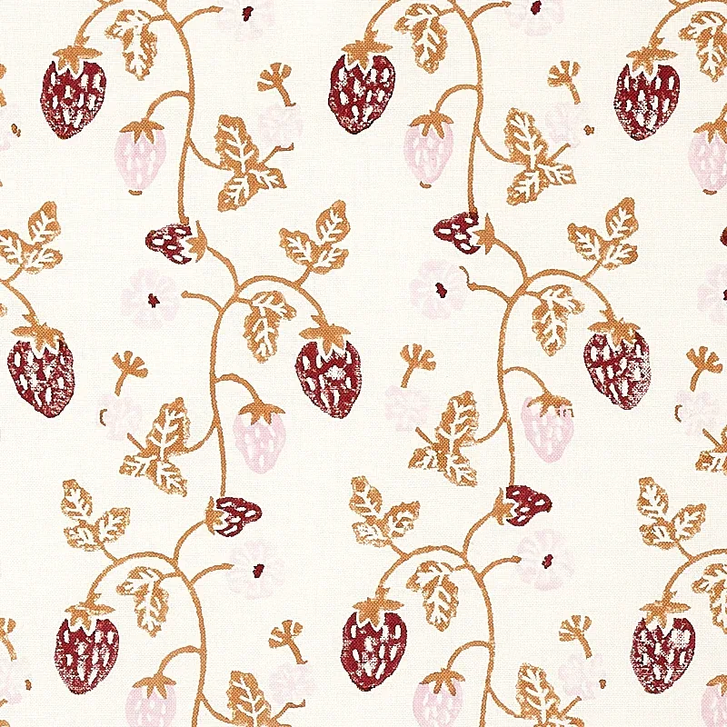 179781 | Strawberry Hand Block Print – COPPER