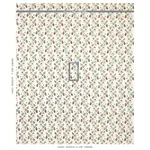 Strawberry Hand Block Print fabric GRASS color by Schumacher