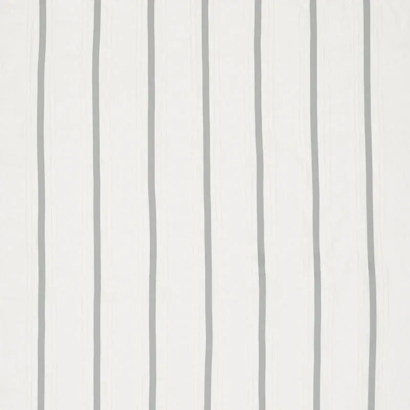 STRIPE APPLIQUÉ SHEER fabric GREY color by Schumacher