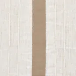 STRIPE APPLIQUÉ SHEER fabric TAN color by Schumacher