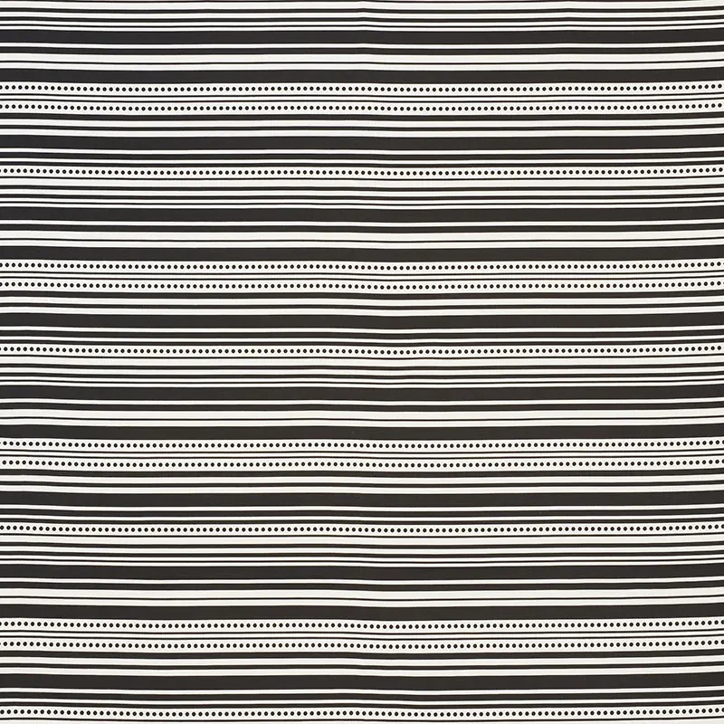 STRIPEDOT II INDOOR/OUTDOOR fabric BLACK color by Schumacher