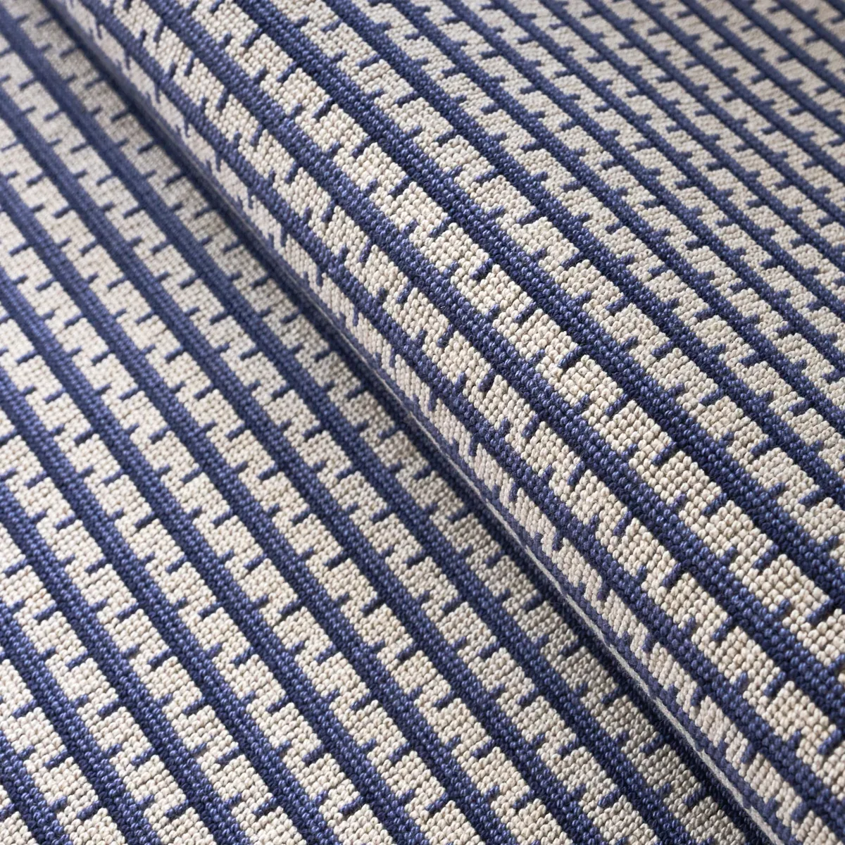 STRUKTUR ÉPINGLÉ Fabric – LAPIS | Schumacher | Wallpaper Twi STRUKTUR ÉPINGLÉ fabric LAPIS color by Schumacher