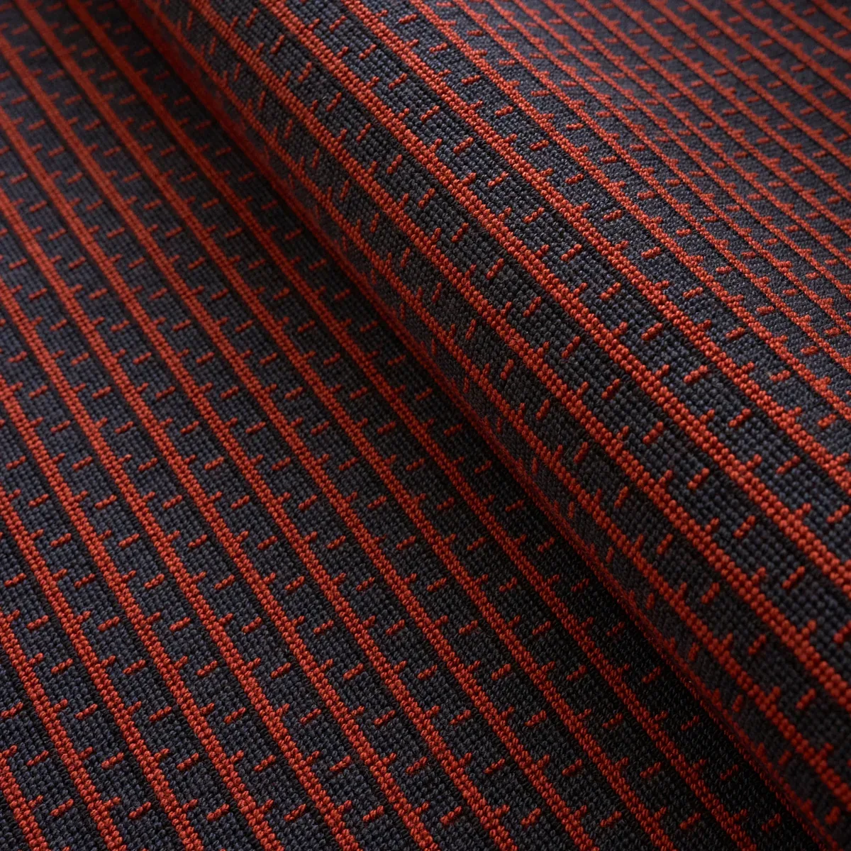 STRUKTUR ÉPINGLÉ fabric RUSSET color by Schumacher