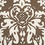 SUFFOLK DAMASK fabric BROWN color by Schumacher